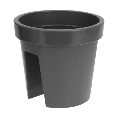 Plant pot for Railings Plastiken Anthracite polypropylene