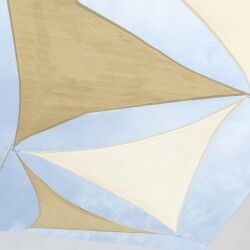 Shade Sails Awning 5 x 5 m Beige Polyethylene 500 x 500 x 0,5 cm