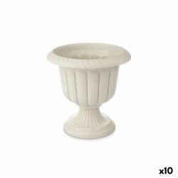 Planter Wineglass Beige Plastic 35 x 34,7 x 35 cm (10 Units)