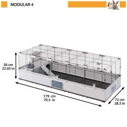 Gabbia Ferplast Metallo Plastica riciclata 179 x 56 x 72 cm