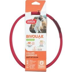 Collare per Cani Zolux BIVOUAK LED Rosso 60 cm 30 cm