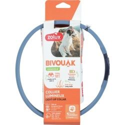 Dog collar Zolux BIVOUAK LED Blue 60 cm 30 cm