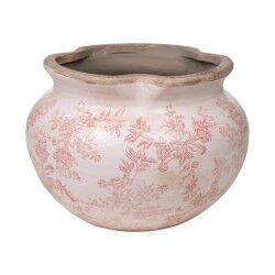 Planter Romimex Beige Pink Porcelain 20 x 14 x 20 cm