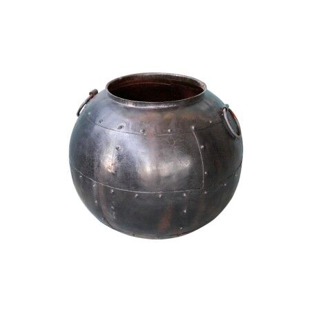 Planter Romimex Black Metal 40 x 40 x 40 cm