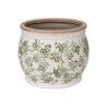 Planter Romimex Green Beige Porcelain 25 x 21 x 25 cm