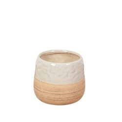 Planter Romimex Beige Ceramic 30 x 24 x 30 cm