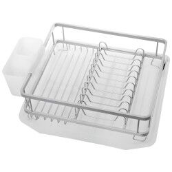 Draining Rack for Kitchen Sink Alexandra House Living White Grey 39 x 13 x 36 cm