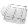 Draining Rack for Kitchen Sink Alexandra House Living White Grey 39 x 13 x 36 cm