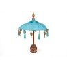 Decorative umbrella Romimex Turquoise 35 x 60 x 35 cm