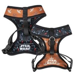 Dog Harness Star Wars Reversible Black XXS