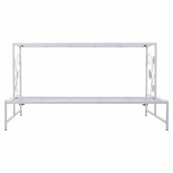 Flower Pot Stand Alexandra House Living White Iron 44 x 44 x 80 cm