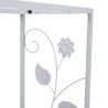 Flower Pot Stand Alexandra House Living White Iron 44 x 44 x 80 cm