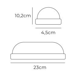 Applique LED EDM 32404 Bianco Alluminio Plastica F 18 W 120 W 1820 Lm E27 Ovale (4000 K)