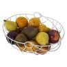 Fruit Bowl Alexandra House Living White Metal 29 x 22 x 12/24,5 cm