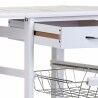 Kitchen Trolley Alexandra House Living White 37 x 79 x 91 cm