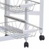 Kitchen Trolley Alexandra House Living White 37 x 79 x 91 cm