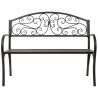 Bench Alexandra House Living Black Iron 53 x 91 x 153 cm