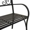 Bench Alexandra House Living Black Iron 53 x 91 x 153 cm