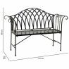 Bench Alexandra House Living Black Iron 50 x 88 x 110 cm