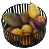 Fruit Bowl Alexandra House Living Black Metal 22 x 9 cm