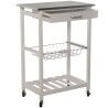 Kitchen Trolley Alexandra House Living White 57 x 83 x 37 cm