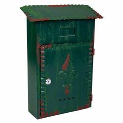 Letterbox Alexandra House Living Green Iron 11 x 37 x 27 cm