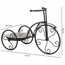 Flower Pot Stand Alexandra House Living Black Iron Tile Bicycle 23 x 36 x 53 cm