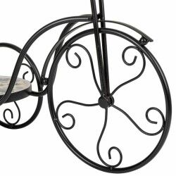 Flower Pot Stand Alexandra House Living Black Iron Tile Bicycle 23 x 36 x 53 cm