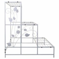 Flower Pot Stand Alexandra House Living White Iron 66 x 74 x 80 cm