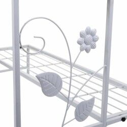 Flower Pot Stand Alexandra House Living White Iron 66 x 74 x 80 cm