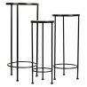 Flower Pot Stand Alexandra House Living Black Iron Tile 30 x 68 x 30 cm 3 Pieces