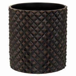 Planter Alexandra House Living Brown Polyresin 20 x 20 x 20 cm