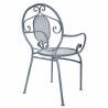 Garden chair Alexandra House Living Grey Iron 54 x 88 x 58 cm