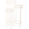 Flower Pot Stand Alexandra House Living White Metal Iron 28 x 120 x 58 cm