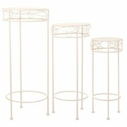 Flower Pot Stand Alexandra House Living White Metal Iron 28 x 120 x 58 cm