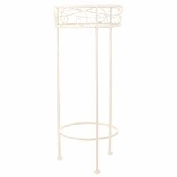 Flower Pot Stand Alexandra House Living White Metal Iron 28 x 120 x 58 cm