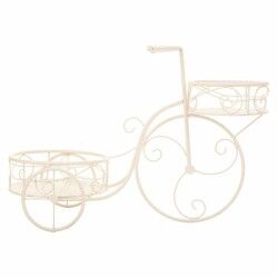 Supporto per Vaso Alexandra House Living Bianco Metallo Ferro Bicicletta 30 x 61 x 55 cm