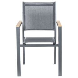 Garden chair Alexandra House Living Black 55 x 86 x 60 cm textilene