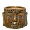 Vaso Alexandra House Living Marrone Ceramica Buddha 15 x 11 x 14 cm