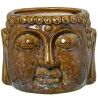 Planter Alexandra House Living Brown Ceramic Buddha 18 x 11 x 17 cm