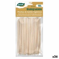 Barbecue Skewer Set Algon Bamboo 150 x 2,5 x 15 mm (100 Pieces) (36 Units)