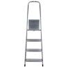 4-step folding ladder Krause 000705 Silver Aluminium