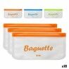 Sacchetto Riutilizzabile per Alimenti Quttin 3 Pezzi 30 x 15 cm (18 Unità)