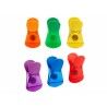 Bag Closing Clips Multicolour Plastic 6 Pieces Magnetic (12 Units)