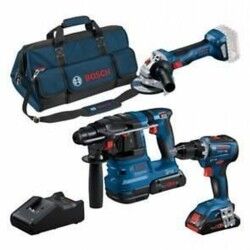 Set trapano e accessori BOSCH GSR 18V-55 + GWS 18V-7 + GBH 18V-22