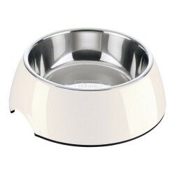 Dog Feeder Hunter Melamin Stainless steel White 160 ml (14,5 x 14,5 x 7 cm)