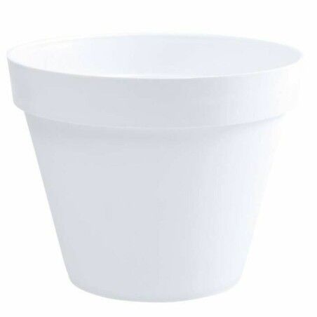 Vaso EDA Tuscan  Bianco polipropilene Rotonda Rotondo Ø 48 x 40 cm