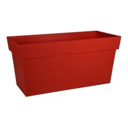 Vaso Autoirrigante EDA Tuscan Wall Rettangolare Rosso 79 x 35 x 39 cm