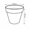 Plant pot Elho Loft Urban 25 Yellow Ø 24,5 x 22,2 cm