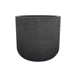 Plant pot EDA Grey Dark grey Plastic Circular Modern Ø 50 cm